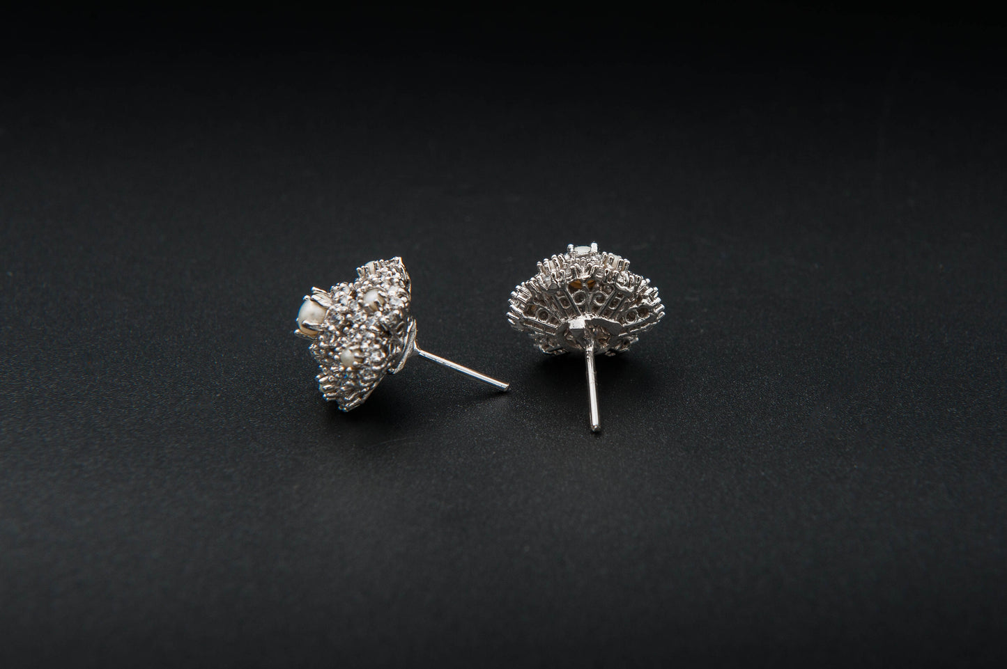 Lunar Petal Earrings — 925 Sterling Silver