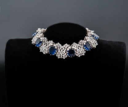 Midnight Bloom Bridal Set-925 Sterling Silver