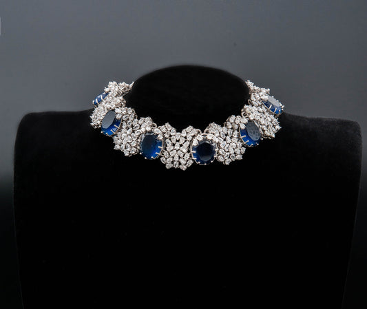 Midnight Bloom Bridal Set-925 Sterling Silver