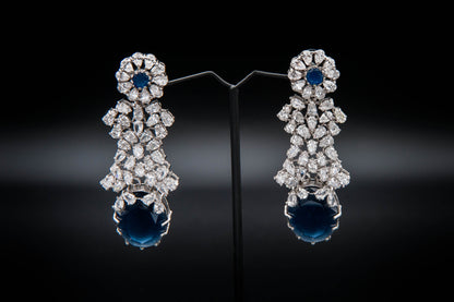 Midnight Bloom Bridal Set-925 Sterling Silver