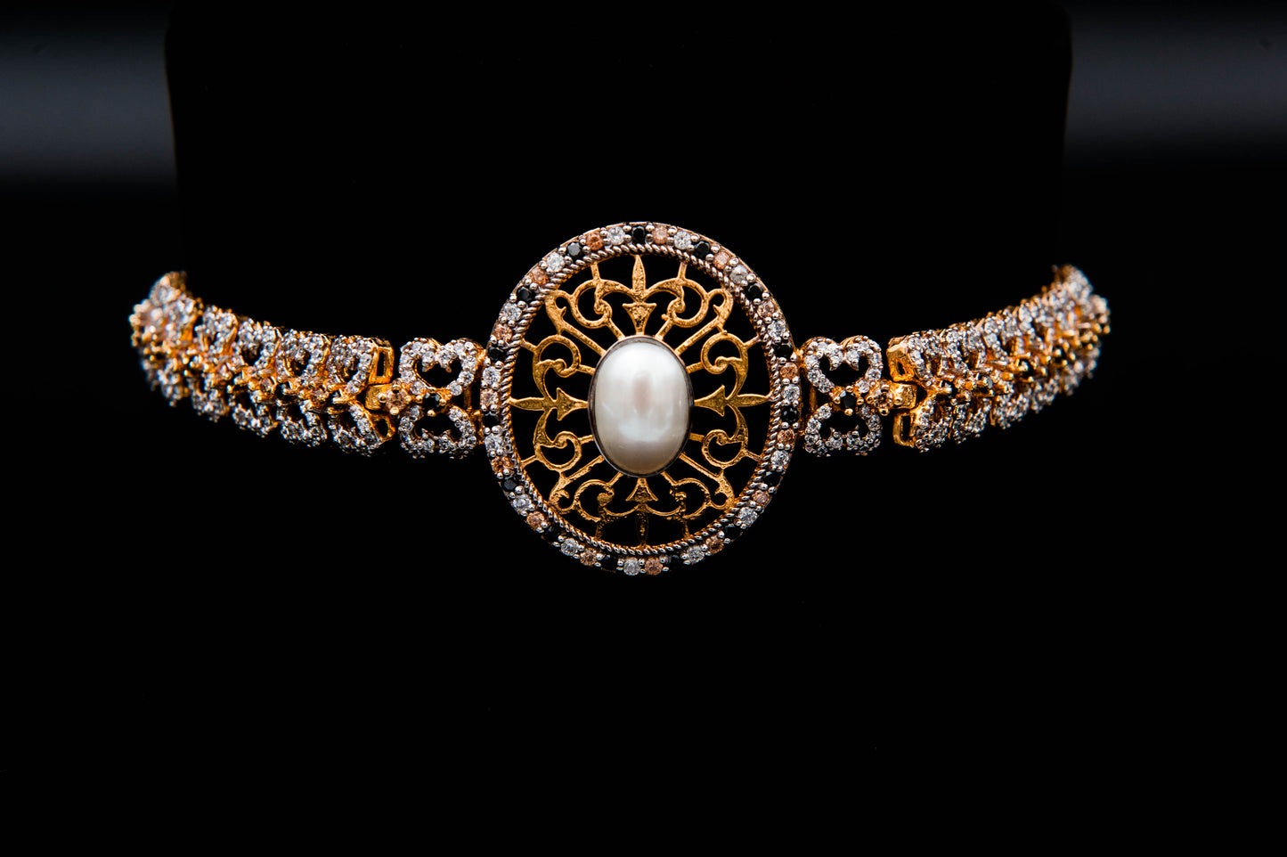 Golden Heirloom Bridal Set-925 Sterling Silver with 24K Gold Plating