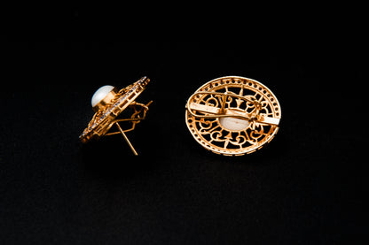 Golden Heirloom Bridal Set-925 Sterling Silver with 24K Gold Plating