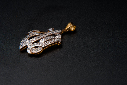 Eternal Script Pendant-925 Sterling Silver with 24K Gold Plating