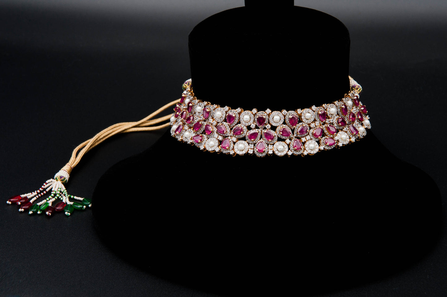 Imperial Radiance Bridal Set-925 Sterling Silver with 24K Gold Plating