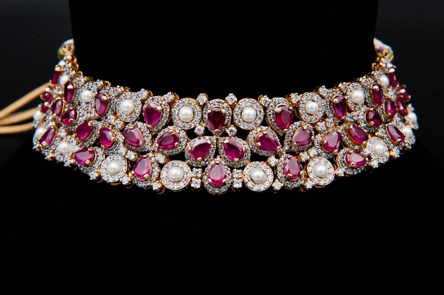 Imperial Radiance Bridal Set-925 Sterling Silver with 24K Gold Plating