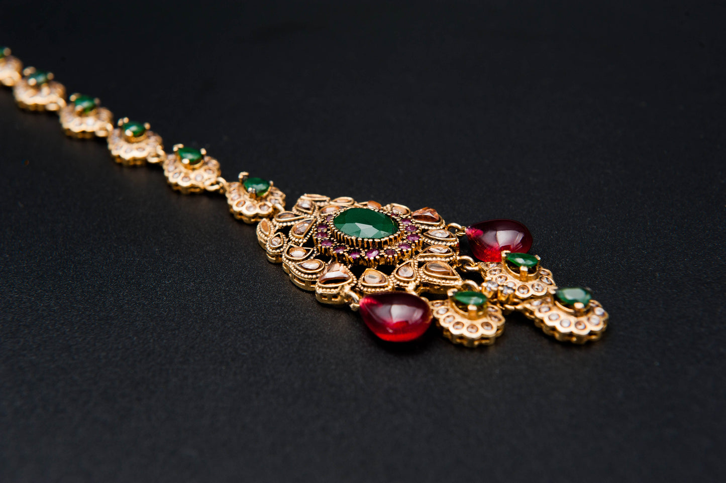 Royal Enchantment Bridal set-925 Sterling Silver with 24K Gold Plating