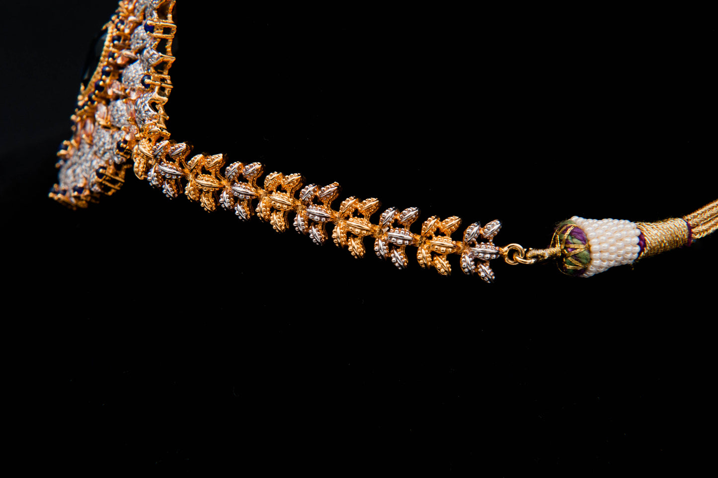 Twilight Blossom Bridal Set-925 Sterling Silver with 24K Gold Plating