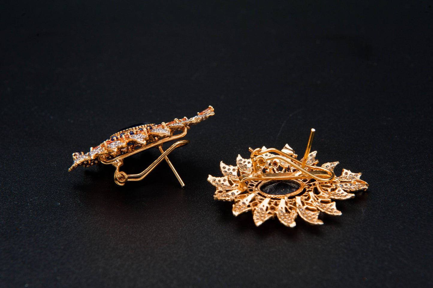 Twilight Blossom Bridal Set-925 Sterling Silver with 24K Gold Plating