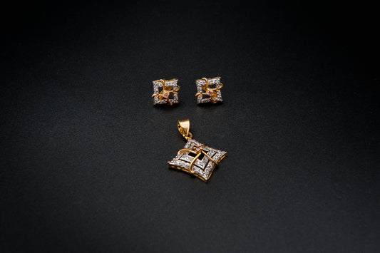 Golden Vault Set-925 Sterling Silver with 24K Gold Plating