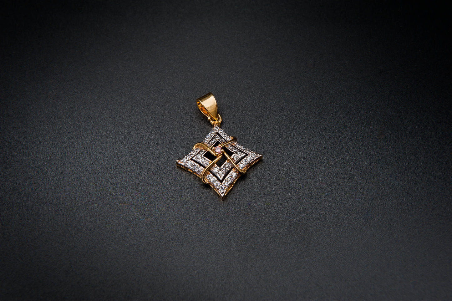 Radiant Geometry Pendant-925 Sterling Silver with 24K Gold Plating