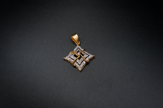 Radiant Geometry Pendant-925 Sterling Silver with 24K Gold Plating