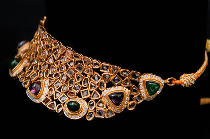 Heritage Splendor Bridal Set-925 Sterling Silver with 24K Gold Plating