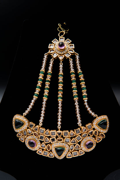 Heritage Splendor Bridal Set-925 Sterling Silver with 24K Gold Plating