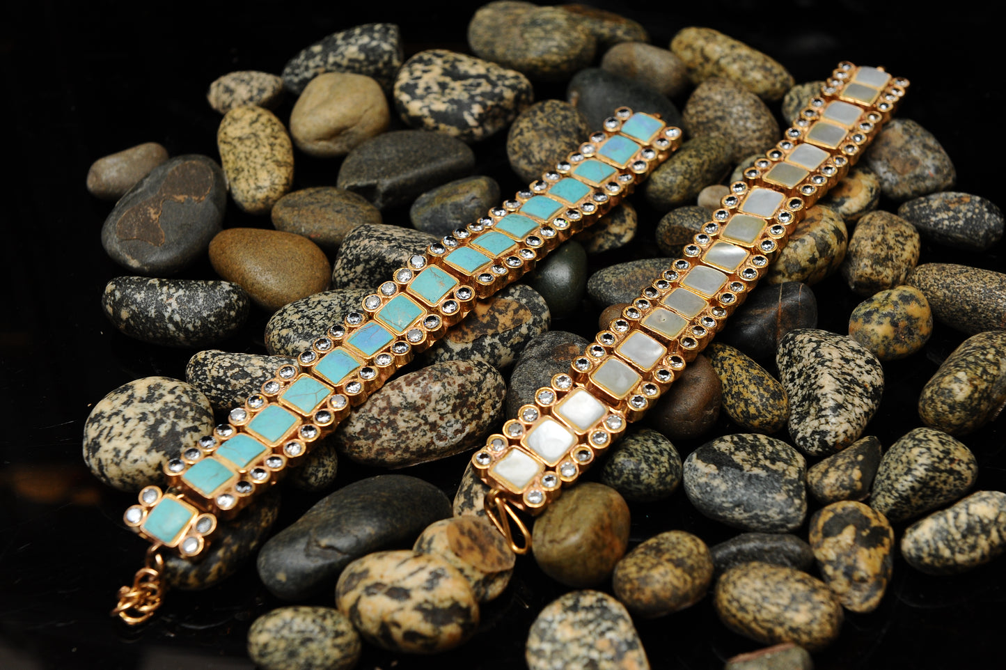 Celestial Tiles Bracelet-Kundan