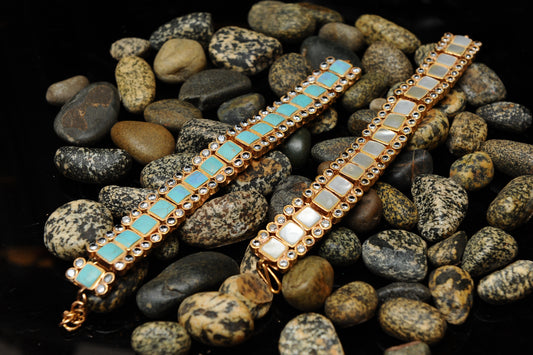 Celestial Tiles Bracelet-Kundan