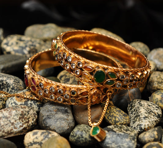 Gemlike Grace-Kundan Bangle