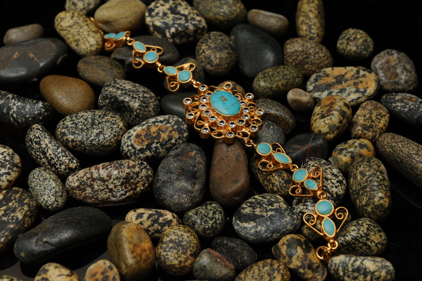 Azure Empress Bracelet-Kundan