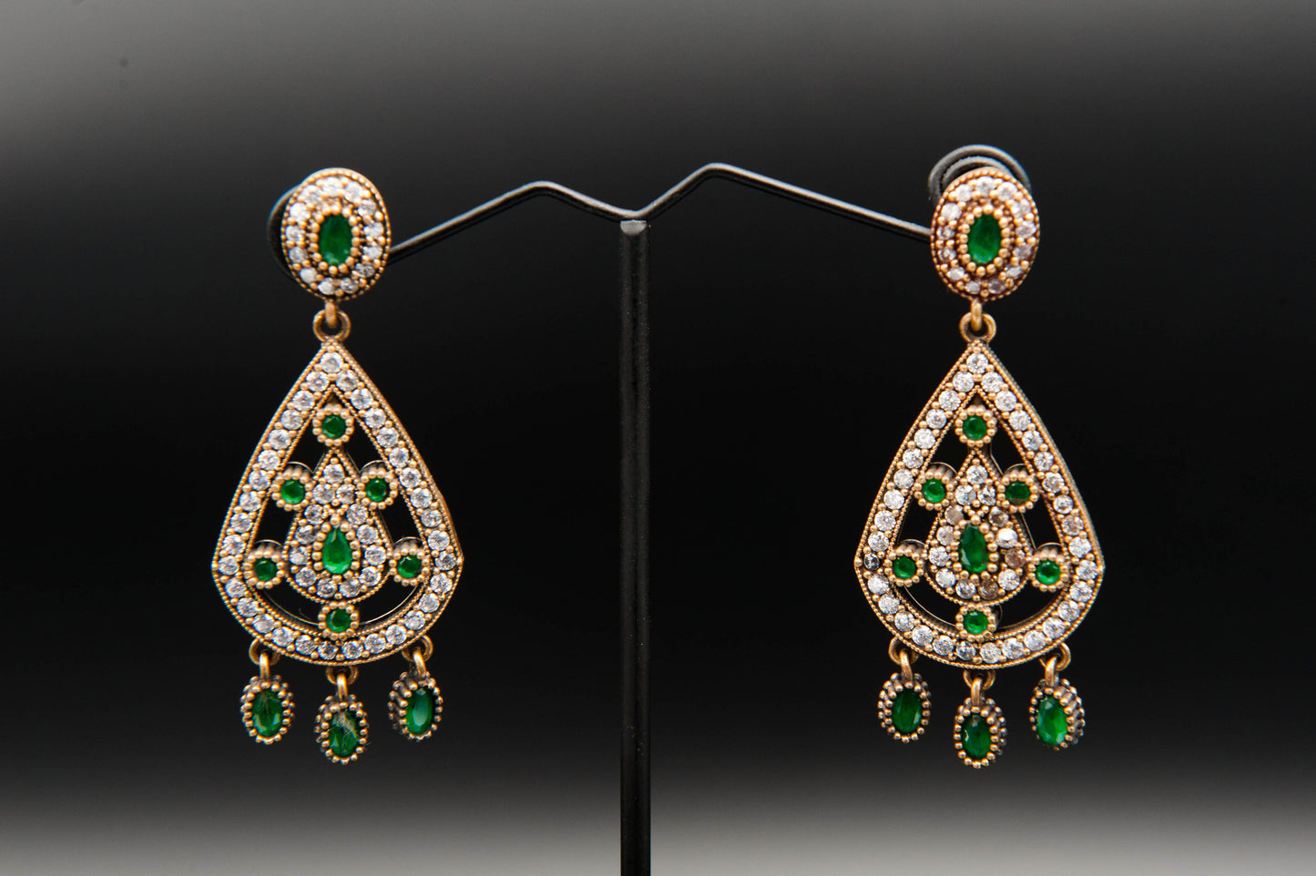 Verdant Echoes-925 Sterling Silver with 24K Gold Plating