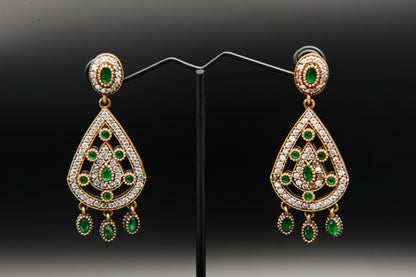 Verdant Echoes-925 Sterling Silver with 24K Gold Plating