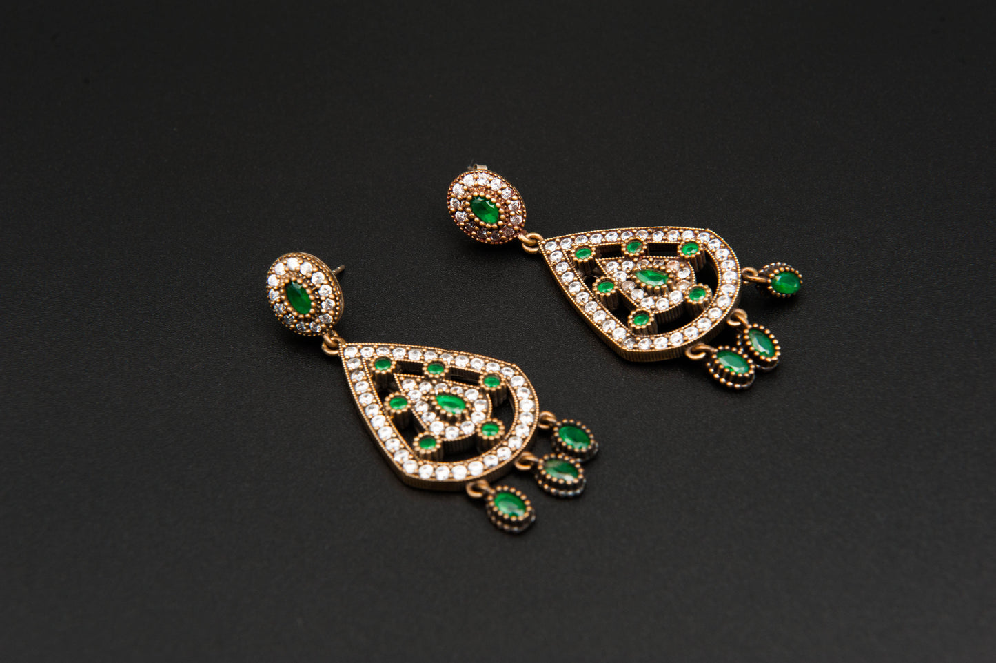 Verdant Echoes-925 Sterling Silver with 24K Gold Plating