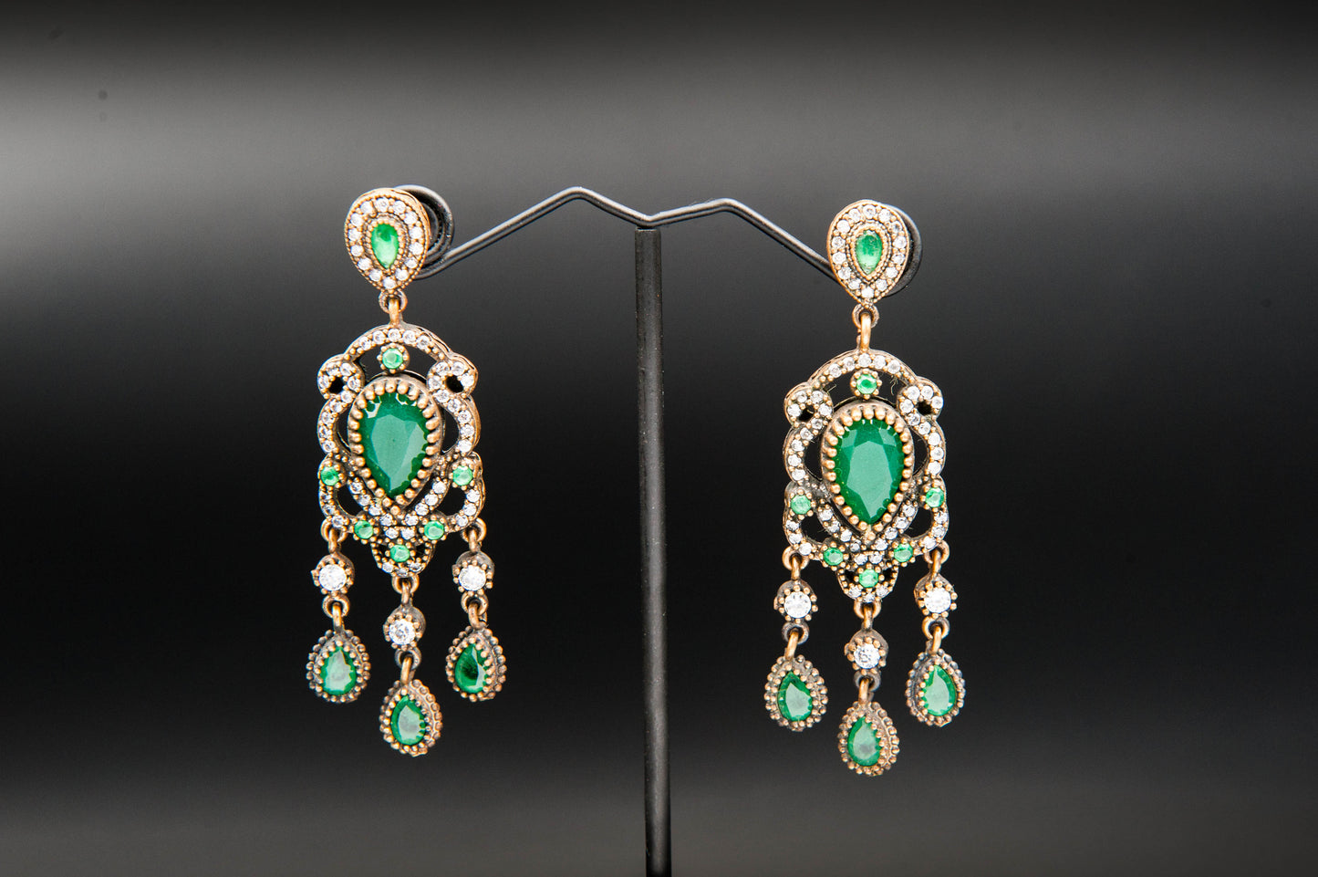 Emerald Reverie- 925 Sterling Silver with 24K Gold Plating
