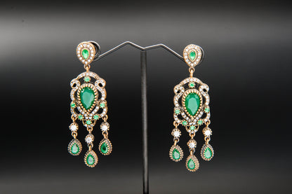Emerald Reverie- 925 Sterling Silver with 24K Gold Plating
