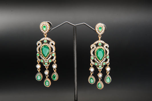 Emerald Reverie- 925 Sterling Silver with 24K Gold Plating