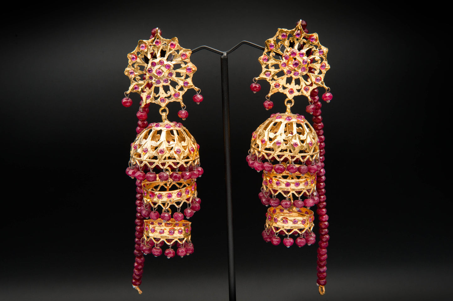 Ruby Tiers-Kundan Jhumkay