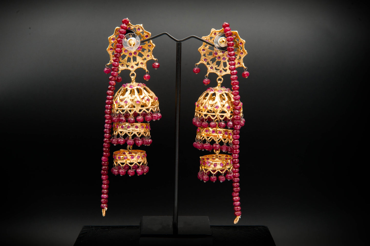 Ruby Tiers-Kundan Jhumkay