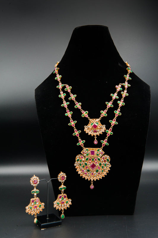 Imperial Bloom-Kundan set
