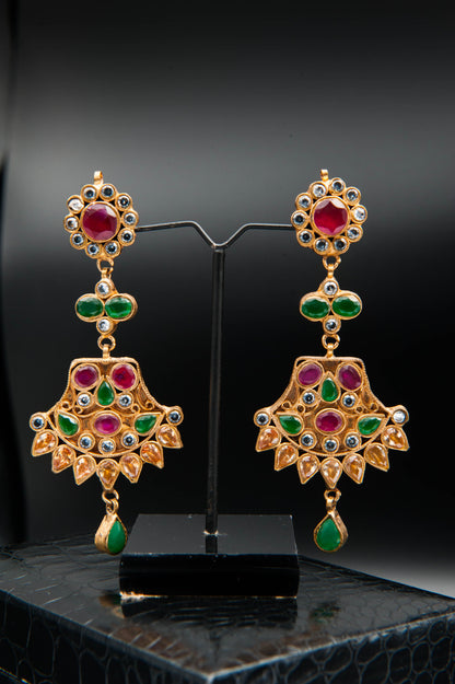 Imperial Bloom-Kundan set