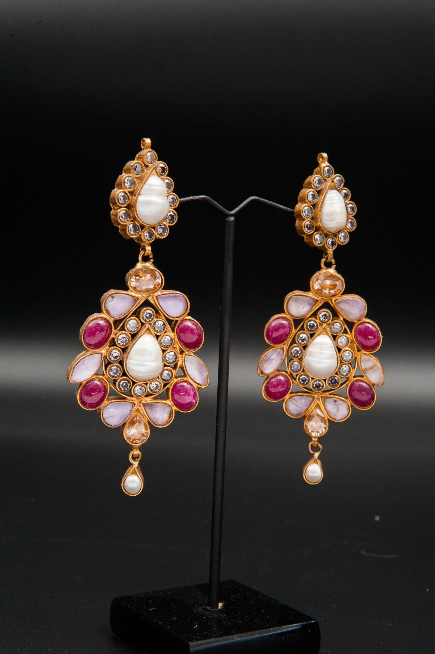 Rose Radiance-Kundan set