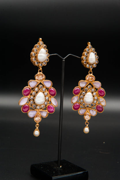 Rose Radiance-Kundan set