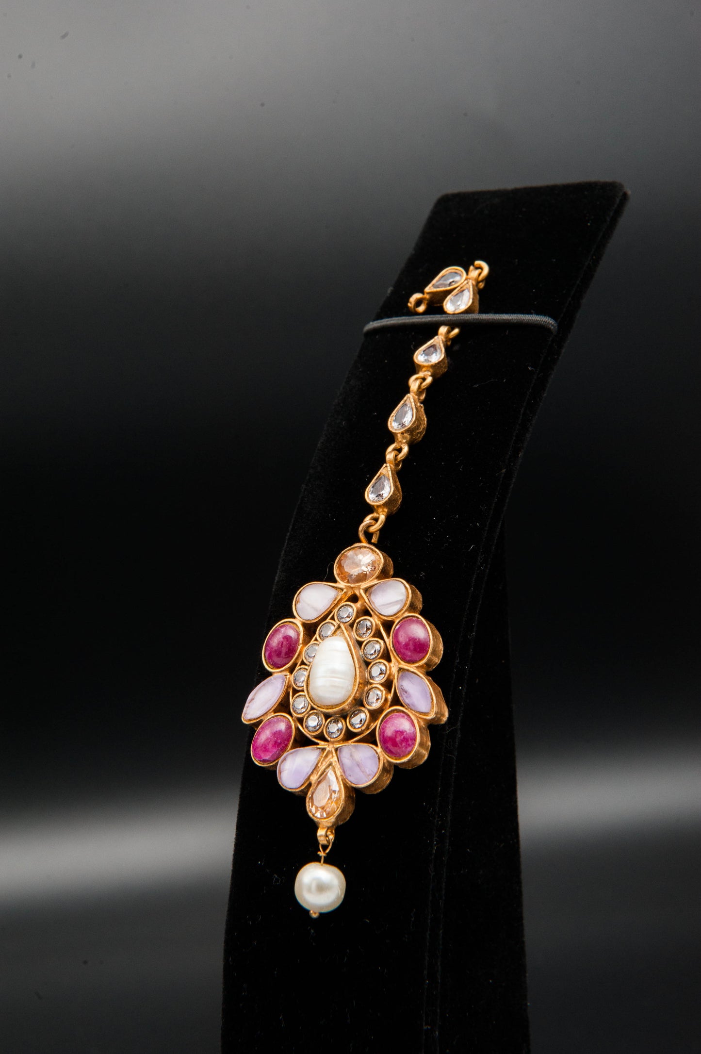 Rose Radiance-Kundan set