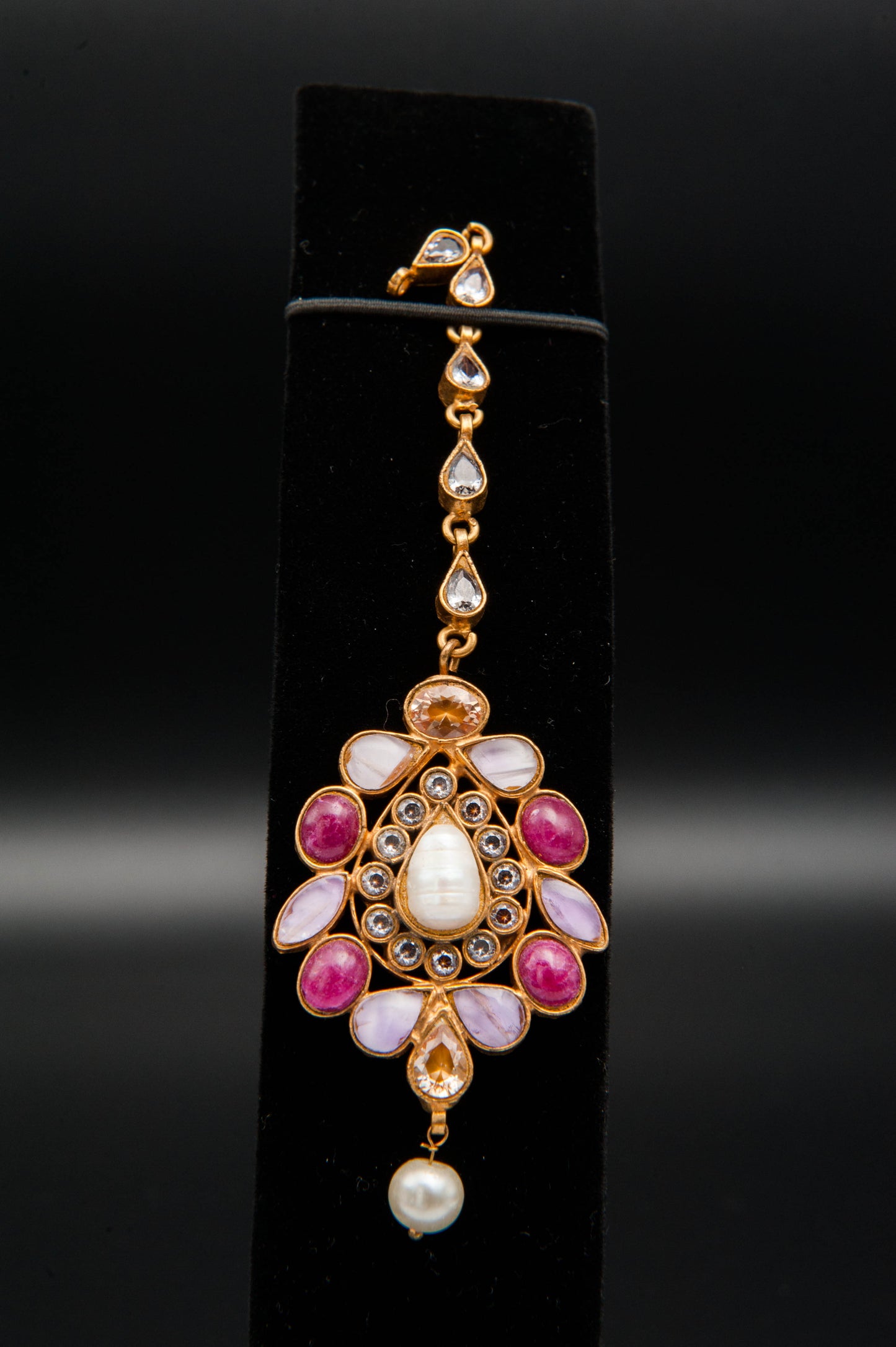 Rose Radiance-Kundan set