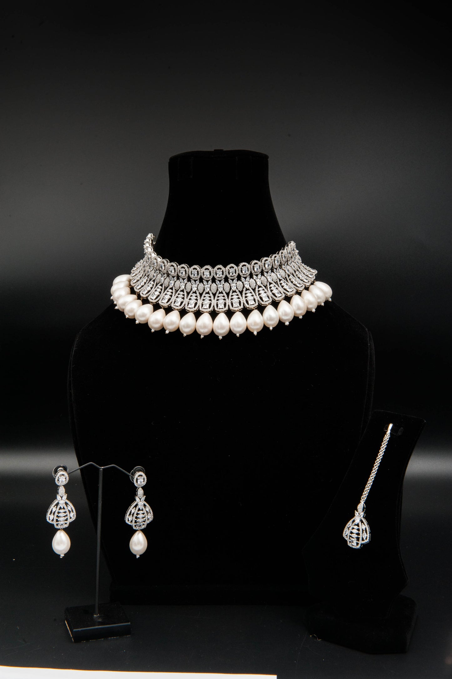 Pearl Cage Symphony-1K Silver Set