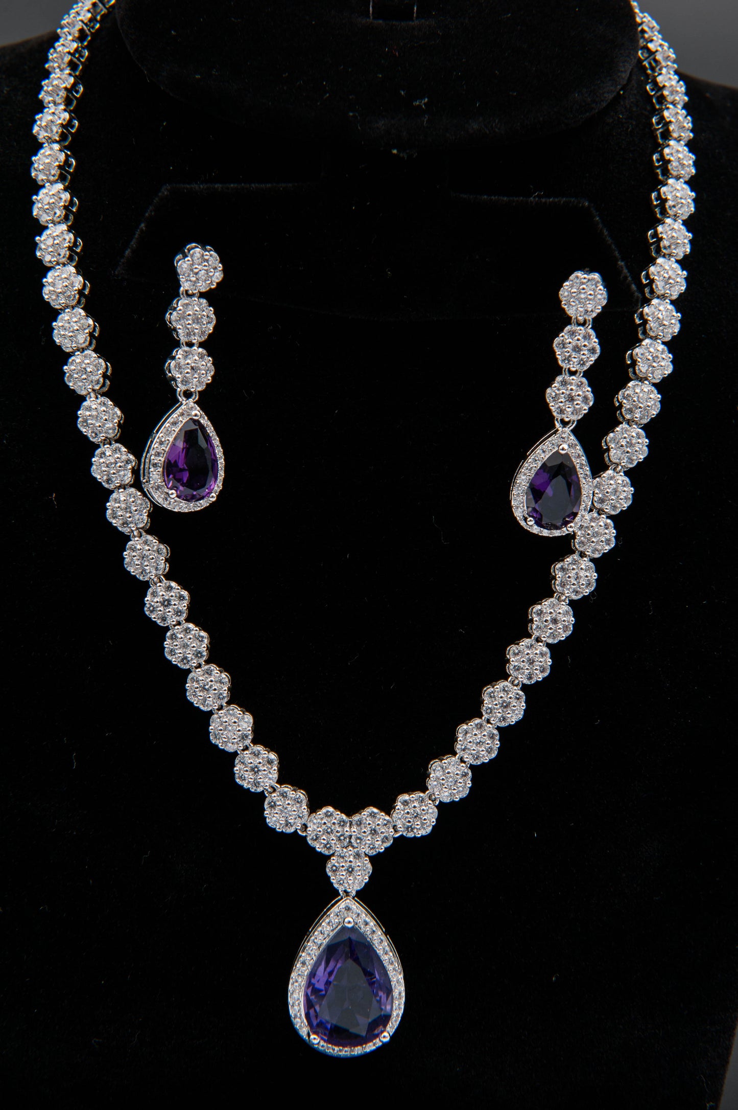 Amethyst Eclipse-1K Silver Set