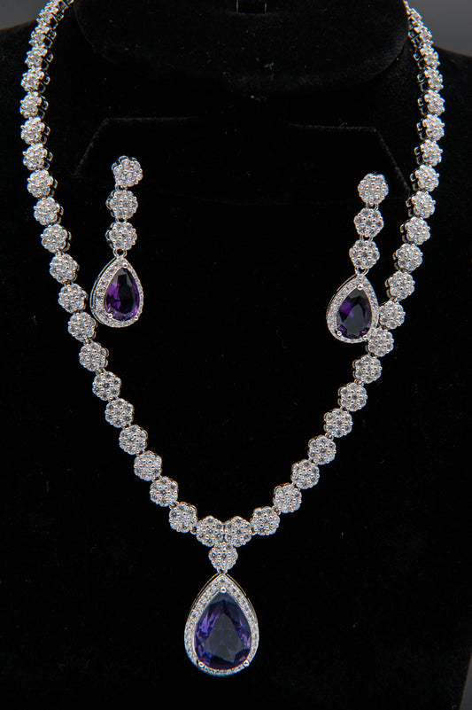 Amethyst Eclipse-1K Silver Set