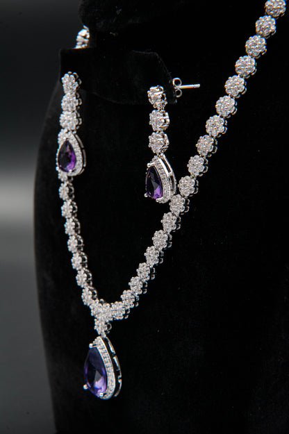 Amethyst Eclipse-1K Silver Set