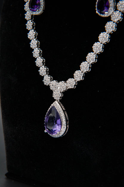 Amethyst Eclipse-1K Silver Set
