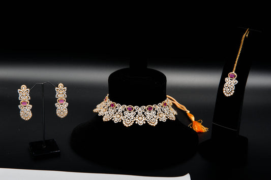 Royal Orchid Gleam-1K Silver Set