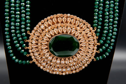 Emerald Empress-Kundan Set