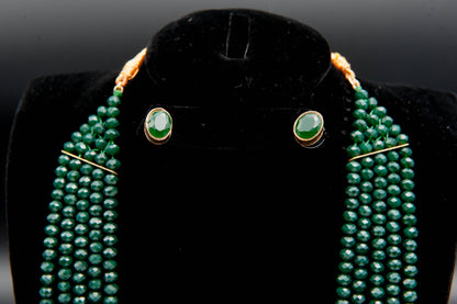 Emerald Empress-Kundan Set