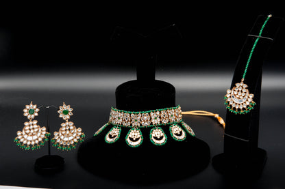 Verdant Majesty-Kundan Set