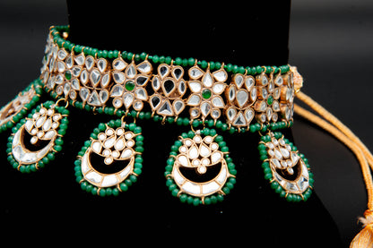 Verdant Majesty-Kundan Set