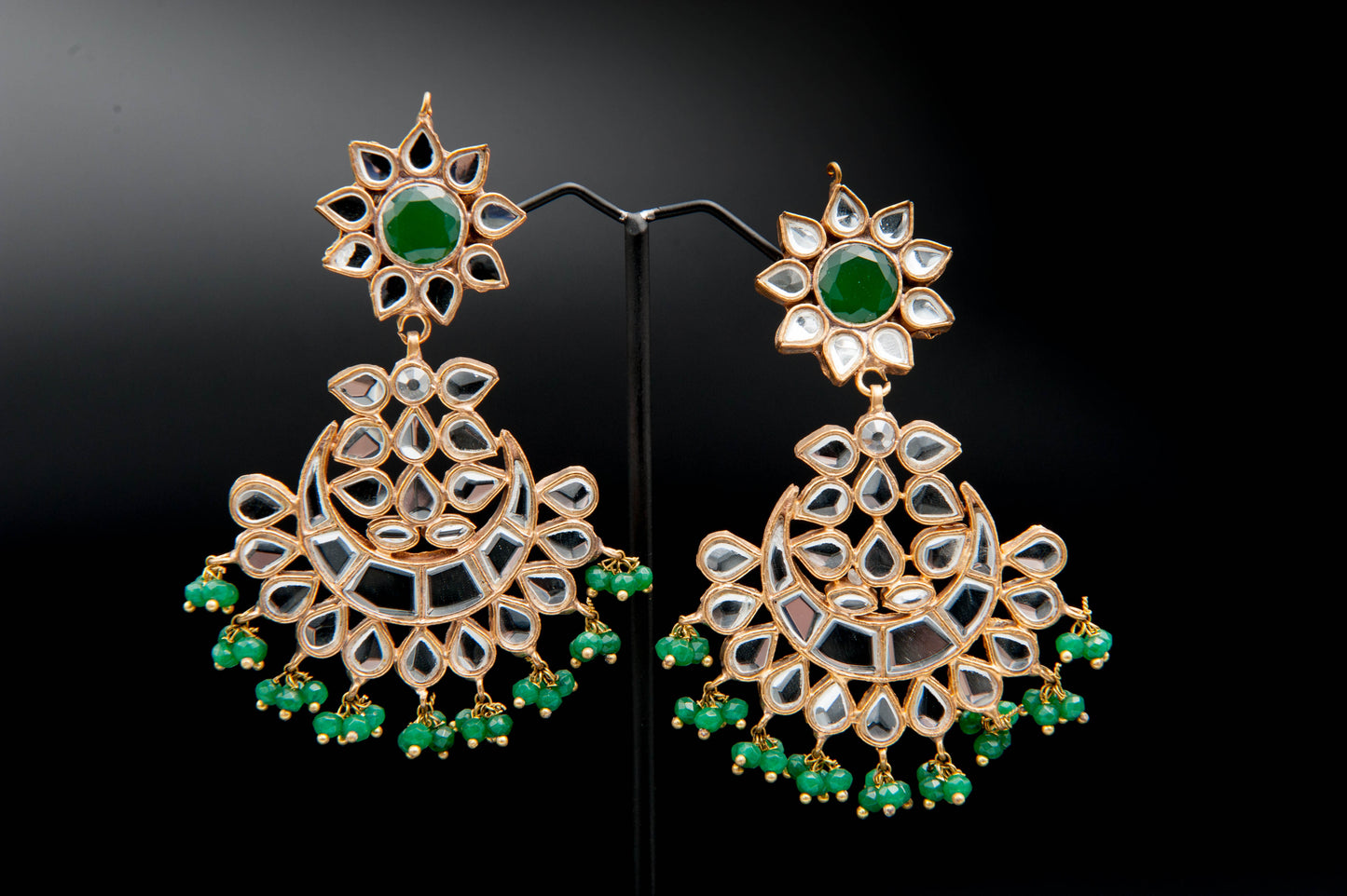 Verdant Majesty-Kundan Set