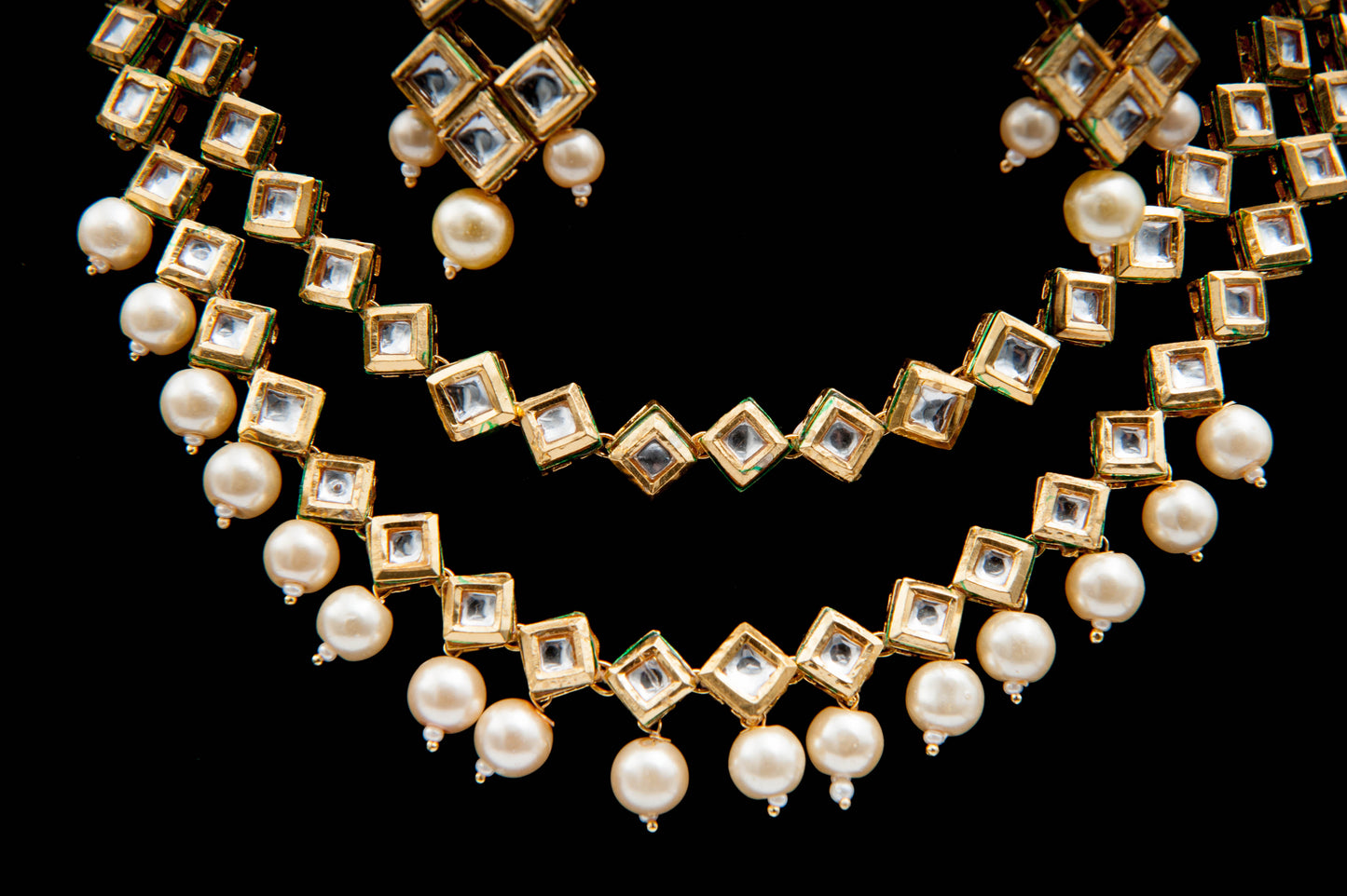 Zigzag Grace-Kundan Set