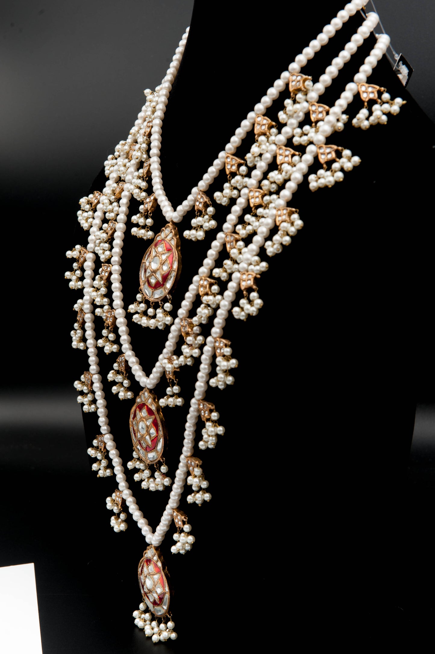 Regal Crimson Heirloom-Kundan Set