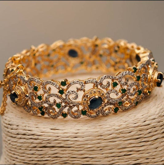 Sterling Silver Gold-Plated Bangle