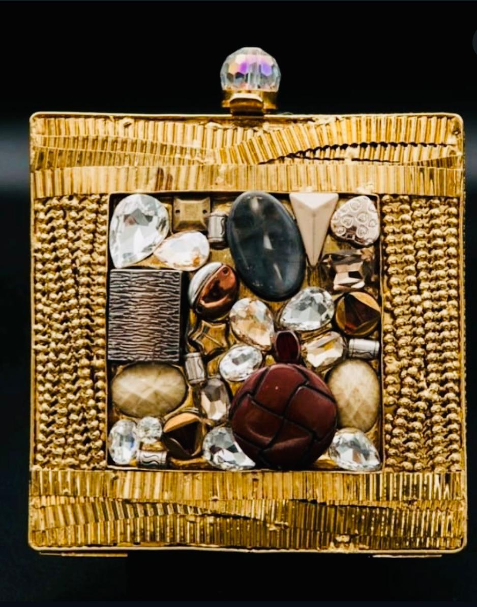 Golden Blossom Bridal Clutch